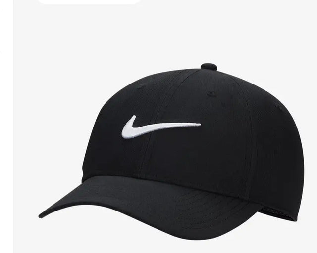 Black Nike Kids Club Cap – adjustable youth hat with white Swoosh logo, perfect for boys and girls in Florida, Georgia, and Southeast USA