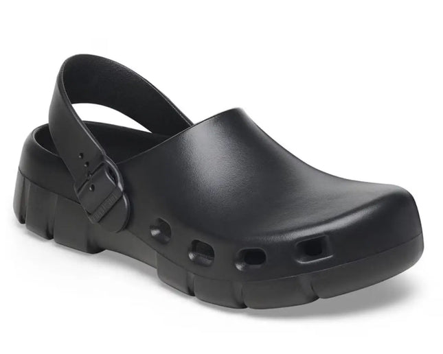 BIRKENSTOCK BIRKI FLOW EVA in black with waterproof and washable EVA construction for professional use