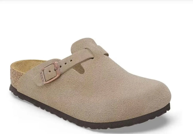 BIRKENSTOCK BOSTON BS NARROW in suede with soft footbed and birkenstock narrow fit design