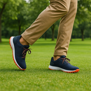 Premium golf shoes with traction and support for men & women – Fitnshoes golf collection.
