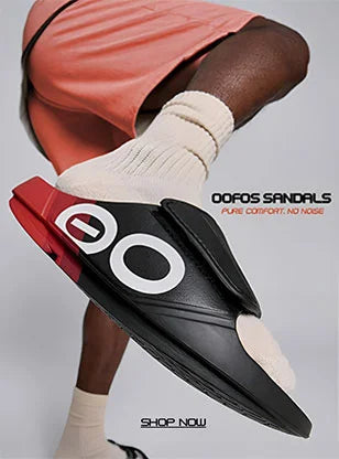 Discover the latest OOFOS recovery sandals with OOfoam support – shop new arrivals at Fitnshoes.