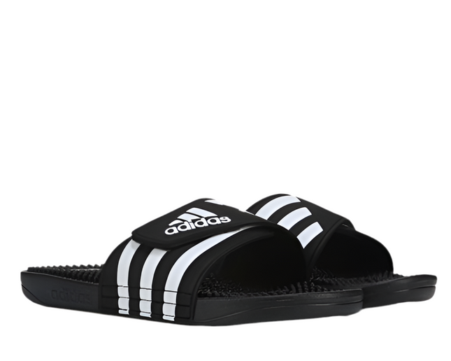 Adidas slides men showing adjustable strap for a secure fit

