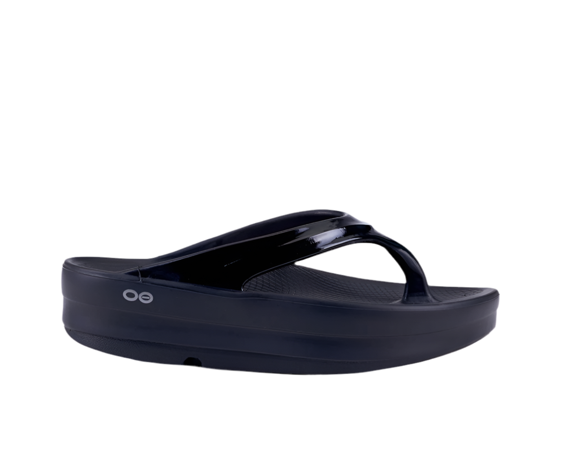 OOFOS OOMEGA THONG- BLACK