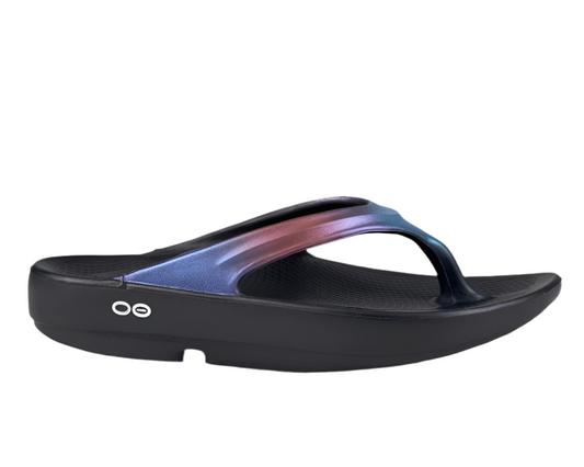 OOFOS OOLALA LUXE MIDNIGHT SPECTRE – Ultimate Arch Support & Style!