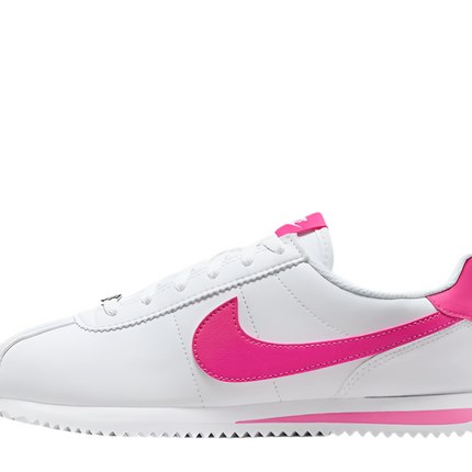 White and blue Nike Cortez GS sneakers for boys

