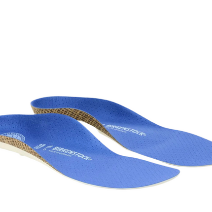 BIRKENSTOCK THE BLUE FOOTBED showing firm arch support


