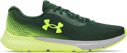 Size 12 Under Armour Charged Rogue 4 Green And Yellow Running Sneakers