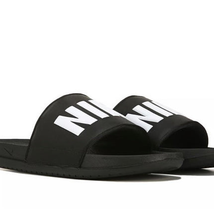 Nike Offcourt Slide Men's 9 Black White Slip On After Workout Sandals BQ4639-012
