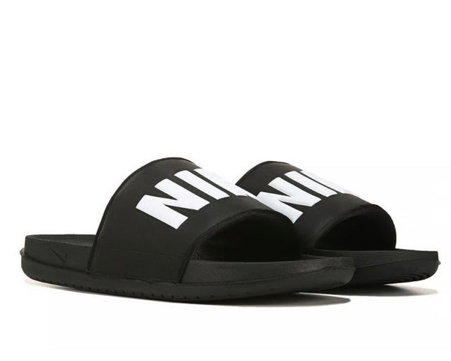 Nike Offcourt Slide Men's 9 Black White Slip On After Workout Sandals BQ4639-012