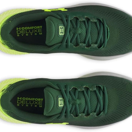 Size 12 Under Armour Charged Rogue 4 Green And Yellow Running Sneakers