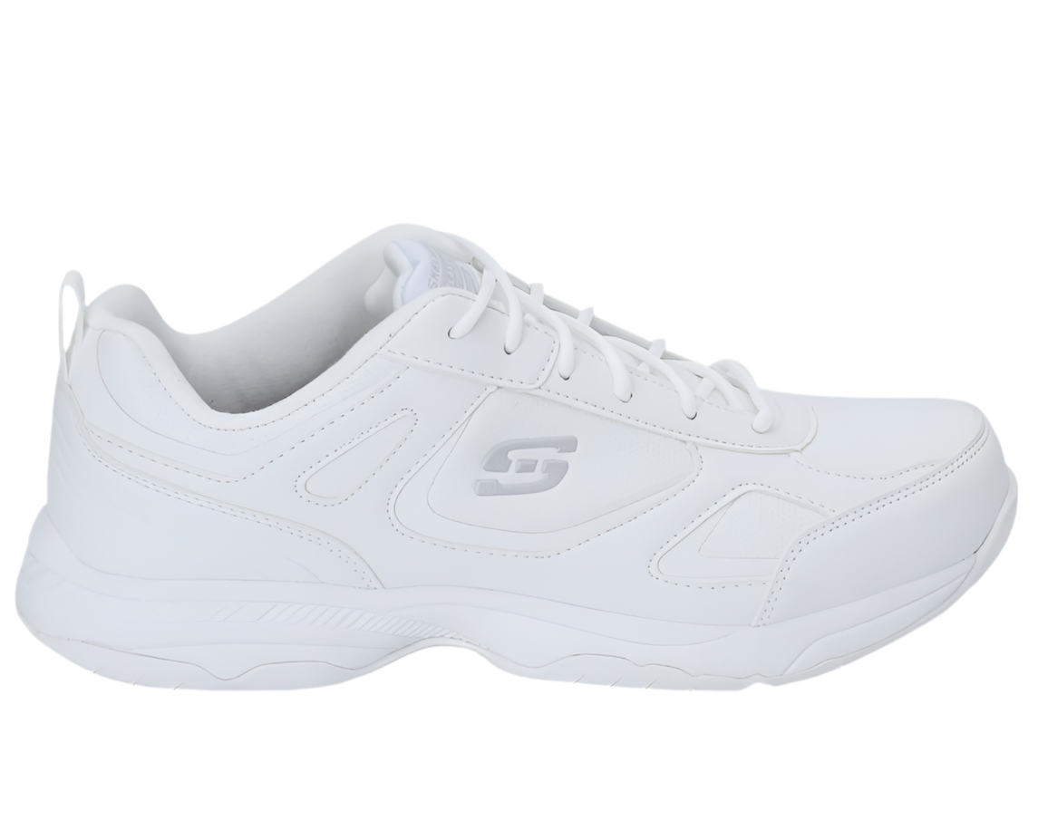 SKECHERS DIGHTON White – Premium comfort shoes with arch support, slip-resistant soles, and breathable design for all-day wear.