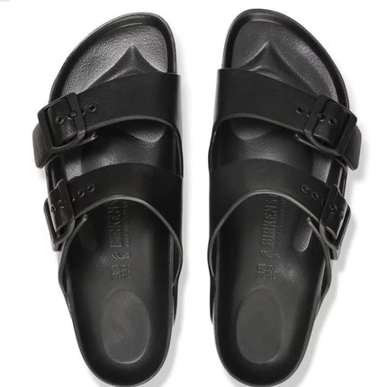 top view of birkenstock lightweight sandals made from quick-dry EVA material, ideal for pool or gym use


