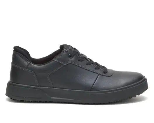 cat prorush sr+ soft toe lace-up work shoes with slip-resistant sole and lightweight design