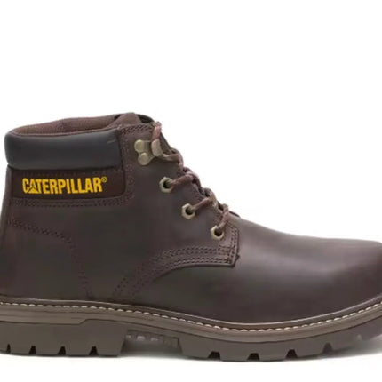 caterpillar outbase st steel toe boots with full-grain leather upper and industrial outsole

