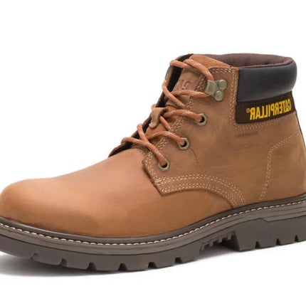 side view of cat boots for men featuring slip-resistant sole and padded ankle collar