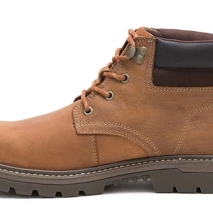 cat waterproof steel toe boots designed for heavy-duty work in wet and uneven terrain

