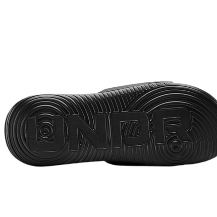 Full view of UA M Ansa Fix SL slides in black

