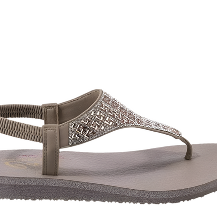 Skechers Meditation-Sweet Rock sandals showing comfortable thong design