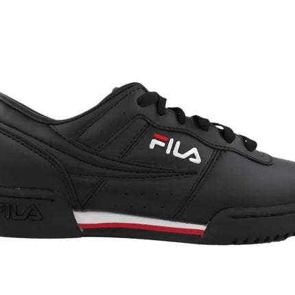 fila classic shoes displayed in flat lay with gym gear and water bottle