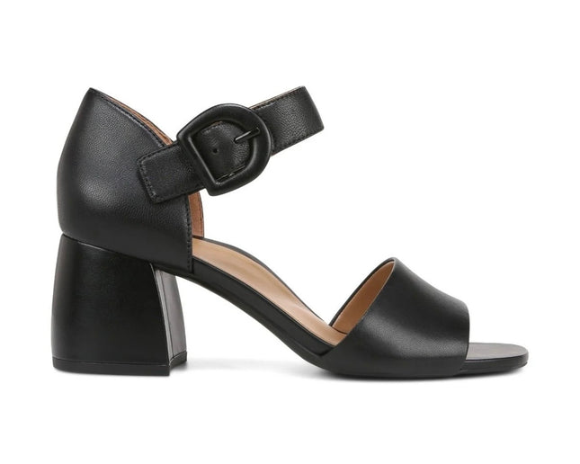 VIONIC CHARDONNAY BLACK LEATHER - Best Arch Support Sandals in Kissimmee & Orlando, FL