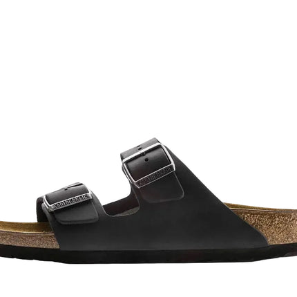 BIRKENSTOCK ARIZONA OILED LEATHER BLACK BIRKENSTOCK 