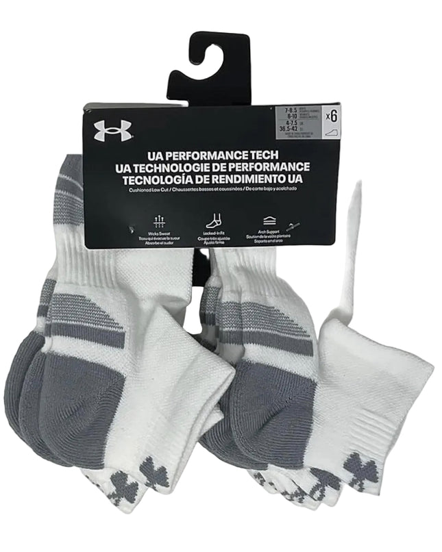 UA PERFORMANCE TECH UNISEX PK 6 Fit N SHOES by A&M Footwear  