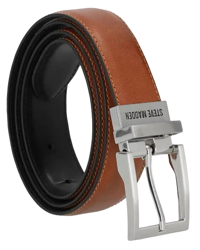 STEVE MADDEN STITCH REVERSIBLE REVERSIBLE MEN’S BELT Fit N SHOES by A&M Footwear  