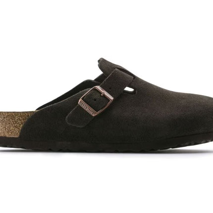 BIRKENSTOCK BOSTON SOFT FOOTBED SUEDE LEATHER NARROW FIT