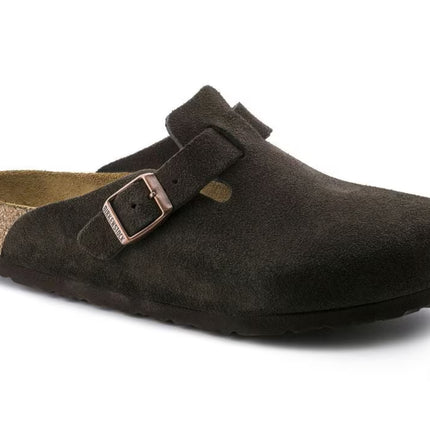 BIRKENSTOCK BOSTON SOFT FOOTBED SUEDE LEATHER NARROW FIT - Best Arch Support Sandals in Kissimmee & Orlando, FL