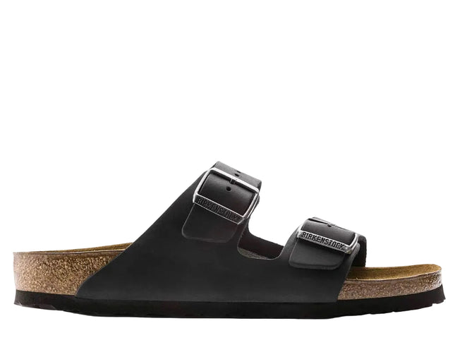 BIRKENSTOCK ARIZONA OILED LEATHER BLACK BIRKENSTOCK 