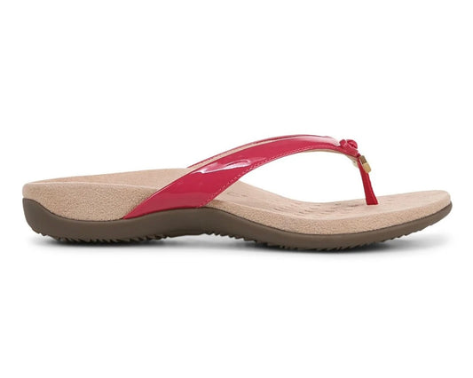 VIONIC BELLA,RED,PATENT SYN - Best Arch Support Sandals in Kissimmee & Orlando, FL