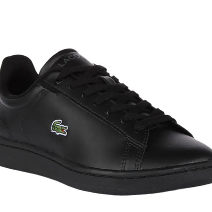 lacoste carnaby pro bl 23 1 suj sneakers in smooth leather with green croc logo