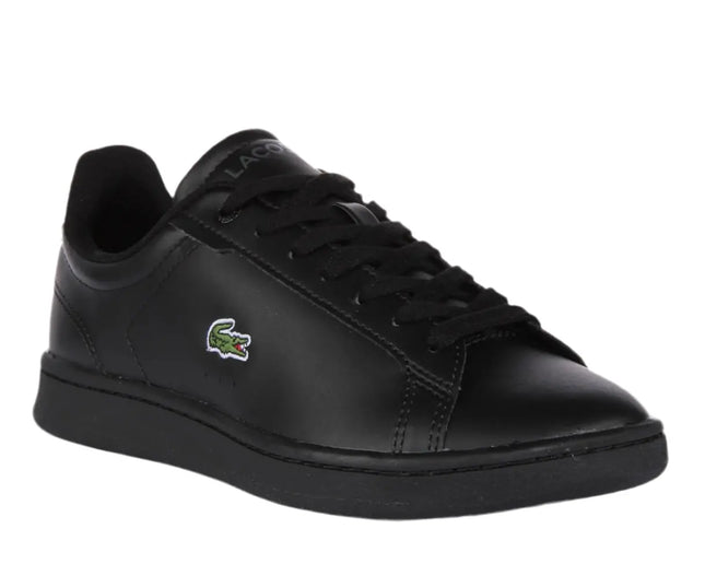 lacoste carnaby pro bl 23 1 suj sneakers in smooth leather with green croc logo