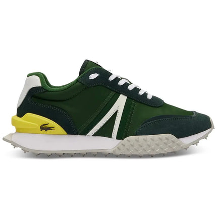 Side profile of Lacoste L Spin Deluxe black shoes in Savannah, GA

