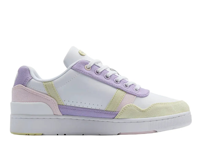 lacoste t clip 124 1 suj sneakers with leather and suede panel details