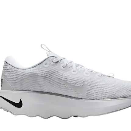 Nike Motiva walking shoes side view showing breathable material