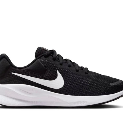 Side view of Nike Revolution 7 men's black – Atlanta, GA (30301)