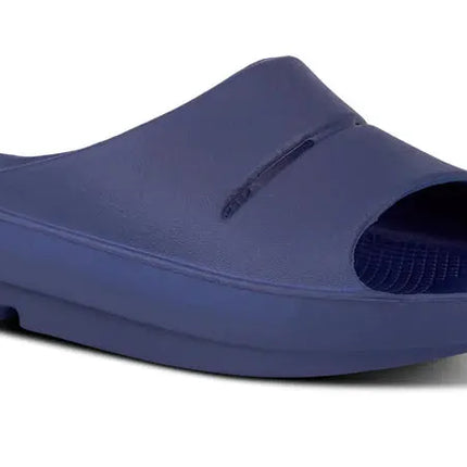 Navy Blue OOFOS Unisex Sandals – Orlando 32819
