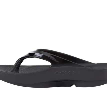 Black OOFOS OOlala Flip Flops in Florida 