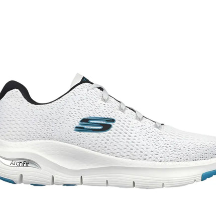 Skechers Arch Fit-Takar shoes in black and blue


