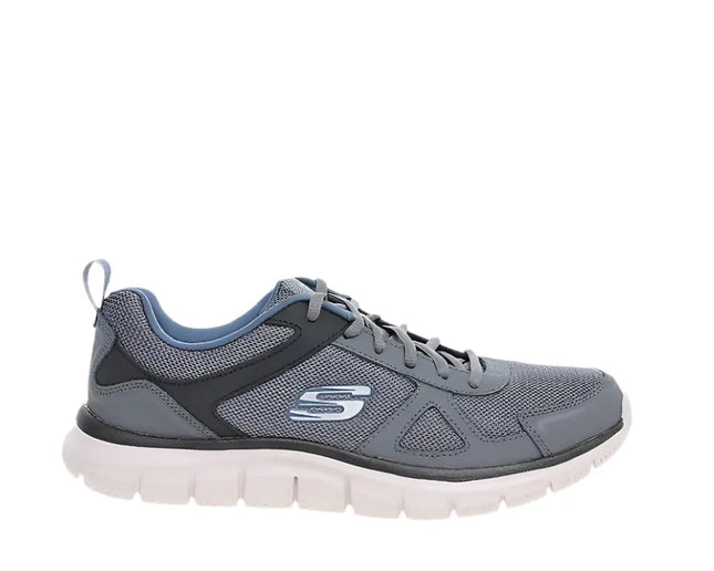 Skechers Track Scloric review close-up of cushioning and support

