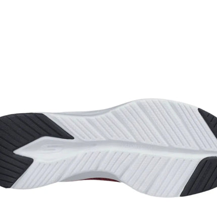Skechers Vapor Foam-Pursual shoes on pavement with clear tread

