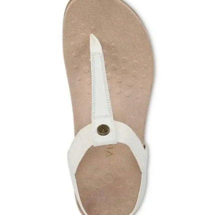 Slip-on T-strap sandals worn in Clermont FL