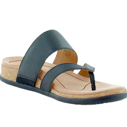 Black leather flat sandals in Kissimmee 34741