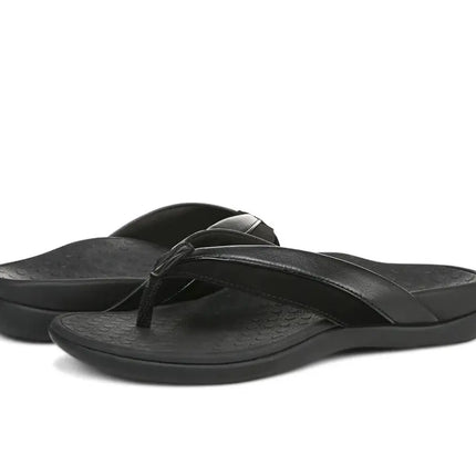 Vionic suede flip flops worn in Winter Park FL